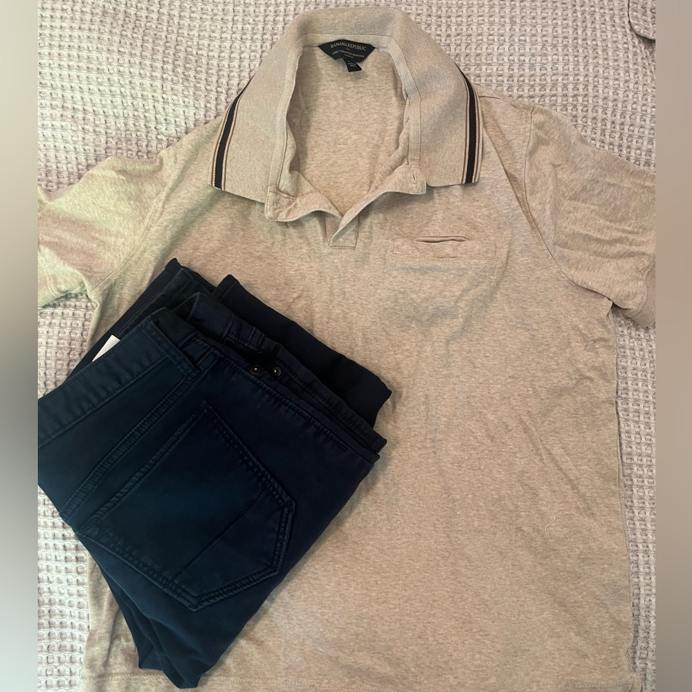 Banana Republic Men’s Travel Jean and Polo